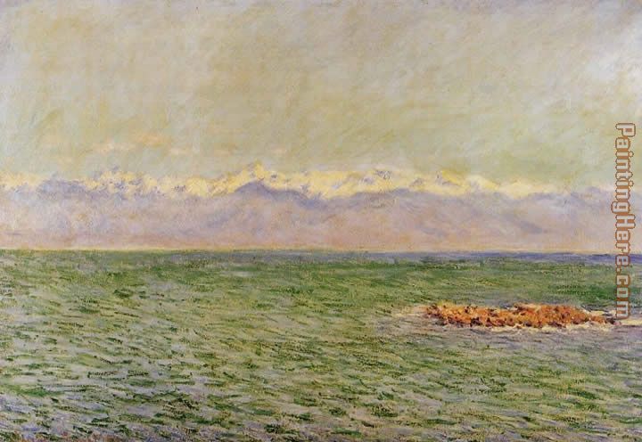 The Sea and the Alps painting - Claude Monet The Sea and the Alps art painting